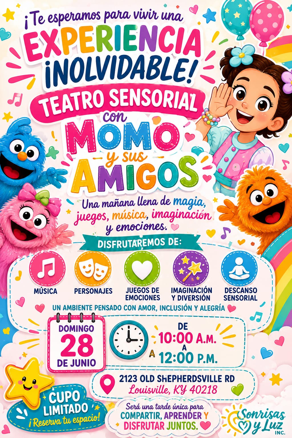 Teatro Sensorial con Momo y Sus Amigos